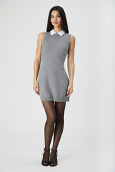 FRENCH CONNECTION VHARI KNIT SLVLSS MINI DRESS